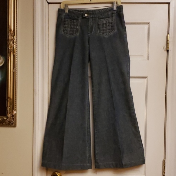 London Jeans Denim - JEANS LONDON WIDELEG BLUE JEANS SIZE 2